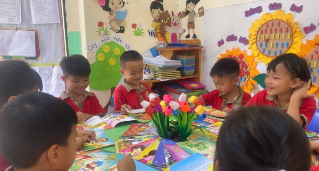 TRƯỜNG MẦM NON CAM CỌN RỘN RÀNG "NGÀY HỘI ĐỌC SÁCH CỦA BÉ